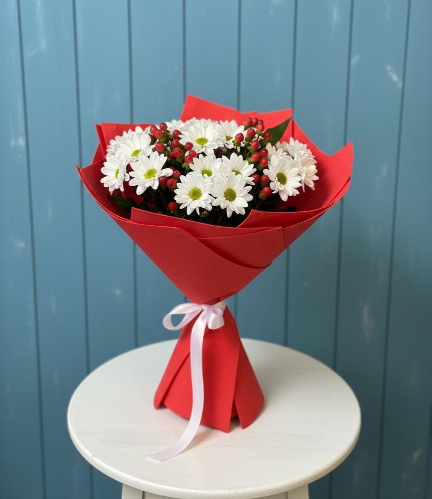 Букет цветов из: Хризантемы в Красноярской Ростовская область