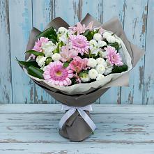 Букет цветов из:  Герберы, Альстромерии и Хризантемы #REPLACE_PRED# Красноярской Ростовская область