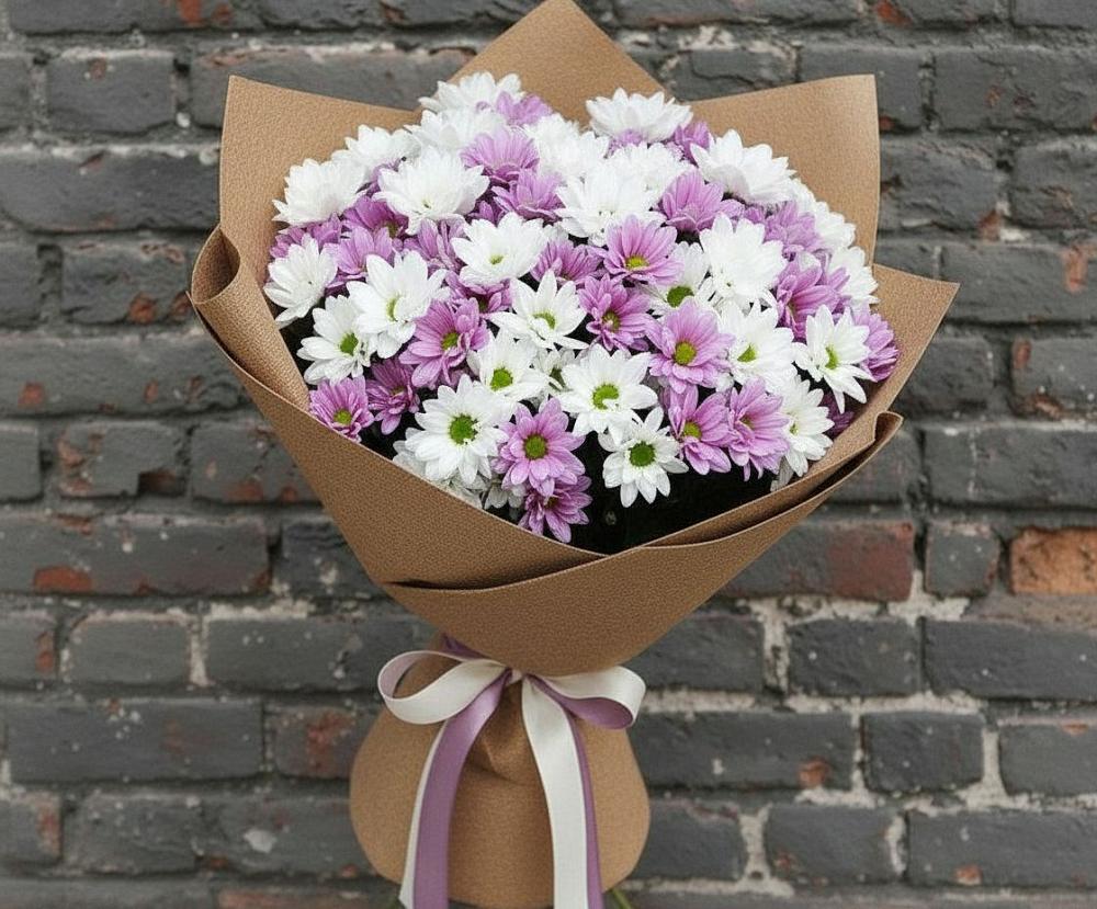 Букет цветов из: Хризантемы в Красноярской Ростовская область