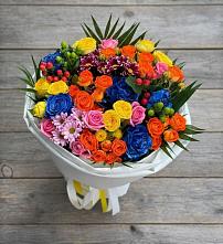 Букет цветов из:  Розы и Хризантемы в Красноярской Ростовская область