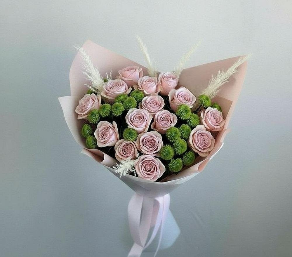 Букет цветов из: Розы и Хризантемы в Красноярской Ростовская область