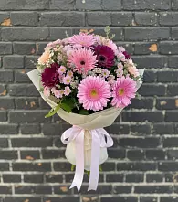 Букет цветов из:  Герберы и Хризантемы #REPLACE_PRED# Красноярской Ростовская область