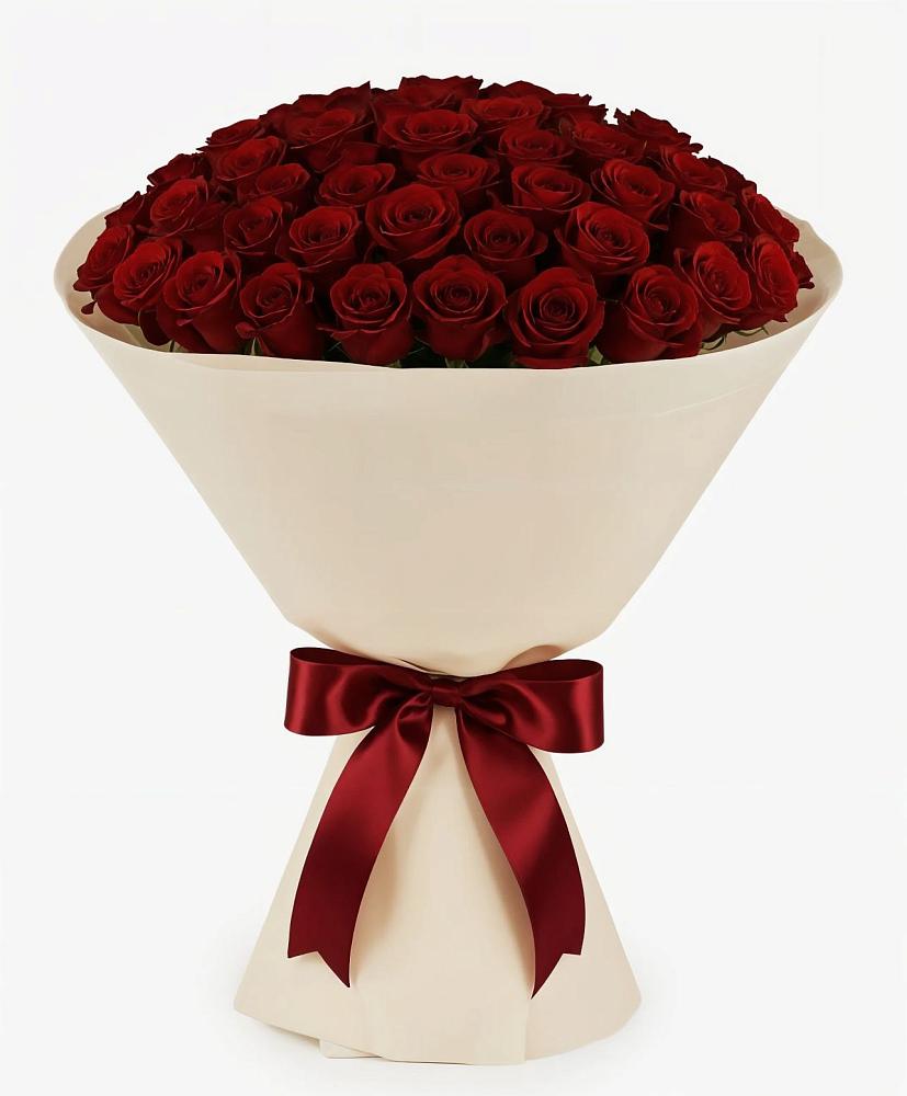 Букет 101 Бордовая роза Блэк Бакарра в Красноярской Ростовская область