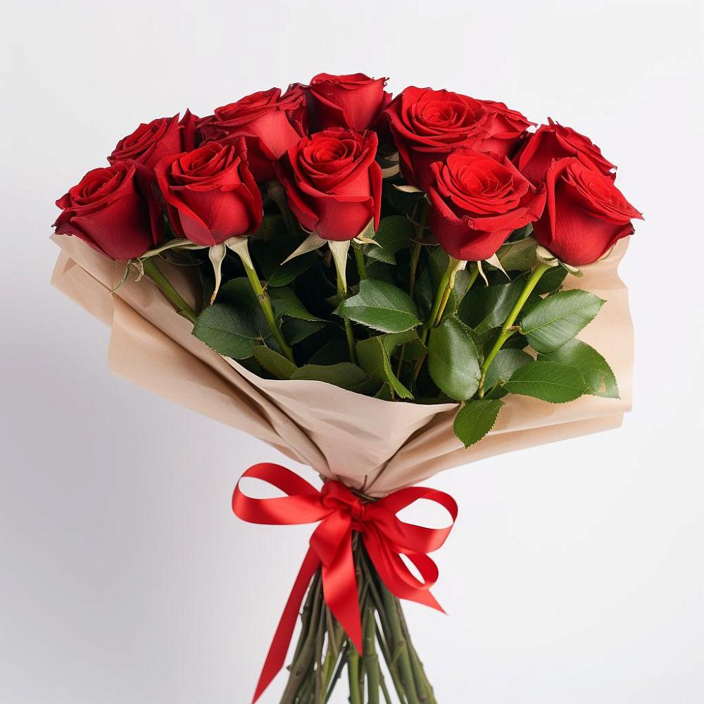 Букет 11 Красных роз Эдлесс Лав в Красноярской Ростовская область